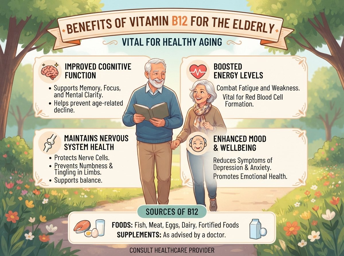 Manfaat Vitamin B12 untuk Lansia