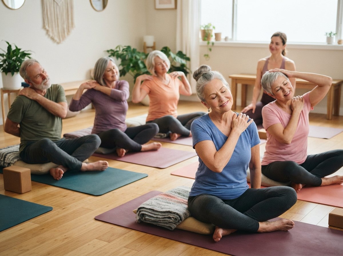 Peregangan Yoga Leher dan Bahu untuk